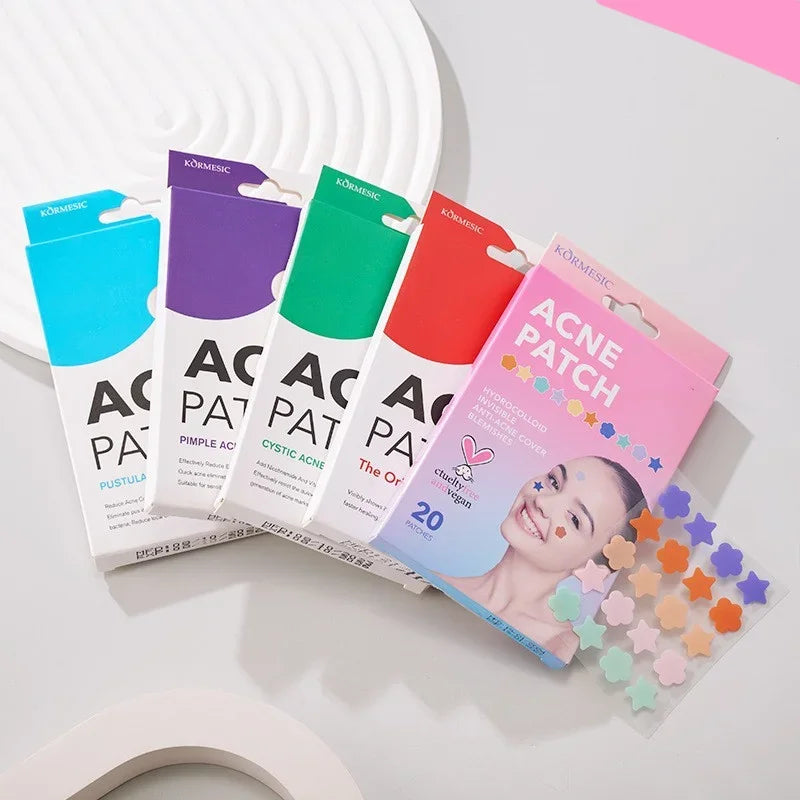 20/36pcs Acne Patches Hydrocolloid Invisible Pimple Patch for Face Fast Healing Spot Treatment Stickers for Overnight Makeup
