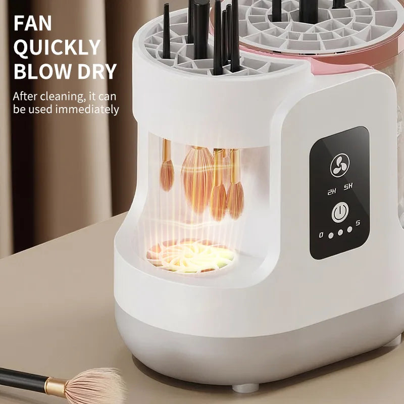 Electric 3 IN 1 Makeup Brush Cleaneing Machine Makeup Brush Dryer Portable Automatic USB Cosmetic Brushes Cleaner Tool