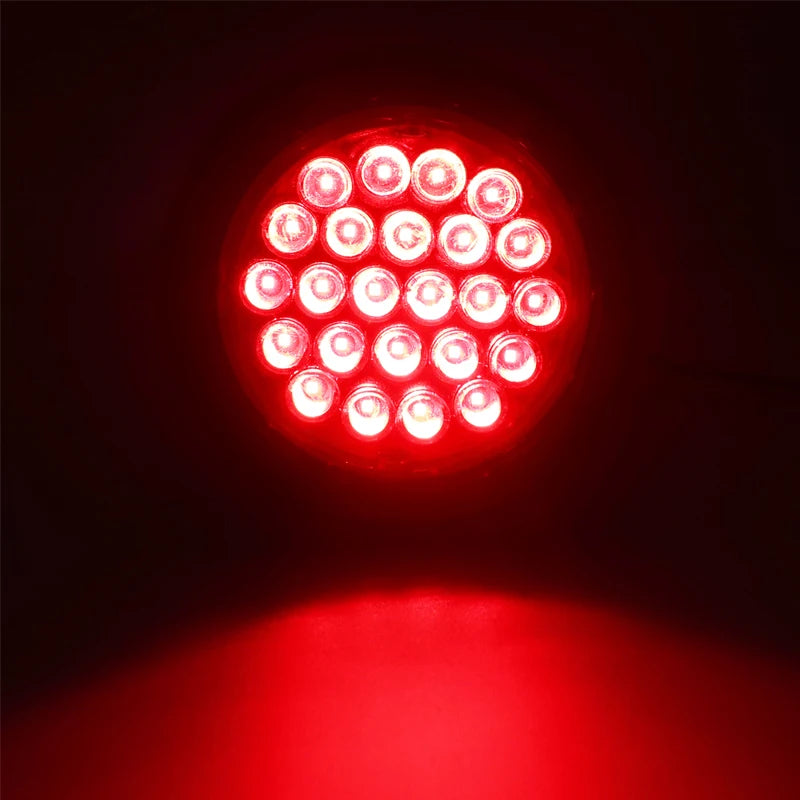 24V Car Truck Trailer Round Rear Tail Lights Turn Singal Light Reflector Brake Stop Side Marker Warning Lights Red Yellow White