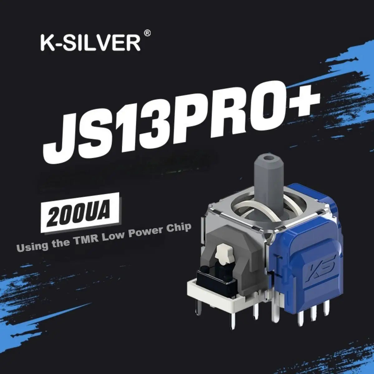 For PS5 PS4 XBOX Series Controller 3D Analog Thumbstick K-Silver JS13 PRO+ TMR Joystick No-Drift Gamepad Replacement Accessories