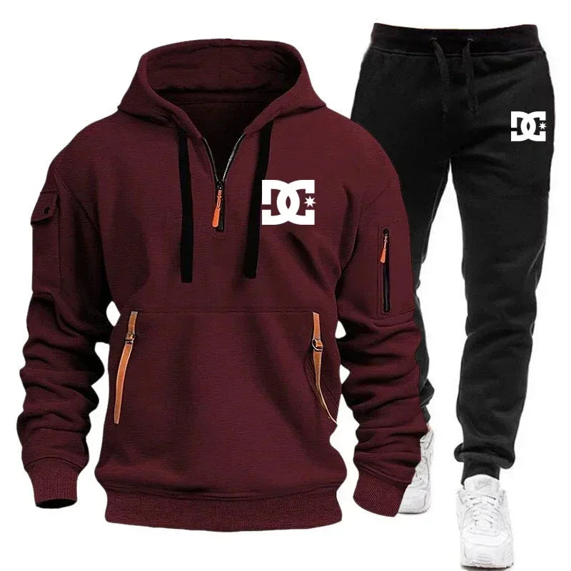 Men's Hoodie Sets for Autumn and Winter Featuring Casual Fashionable Comfortable and Personalized Jogging Suits and Sport Pan