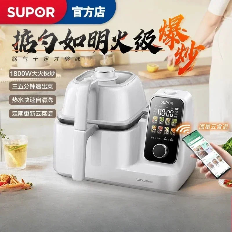 220V Automatic Cooker with Multi-functionality for Cooking and Robot Assistance,Fully Automatic Stir-fry Robot AD