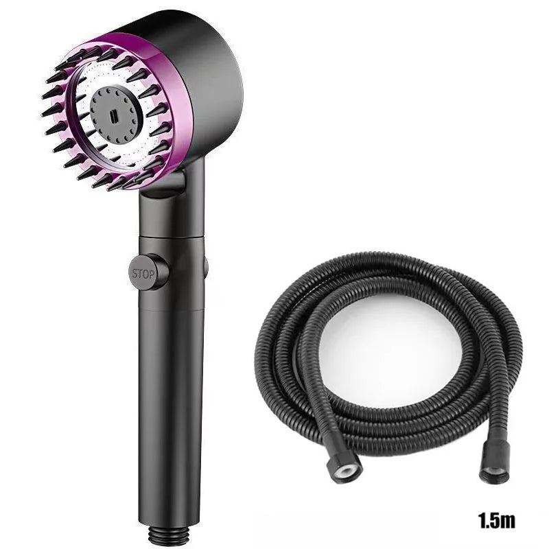 Shower Head Shower Filter with Four Modes Bathroom Accessories Head Massage Shower Accessories Shower Knobs Home Furnishings