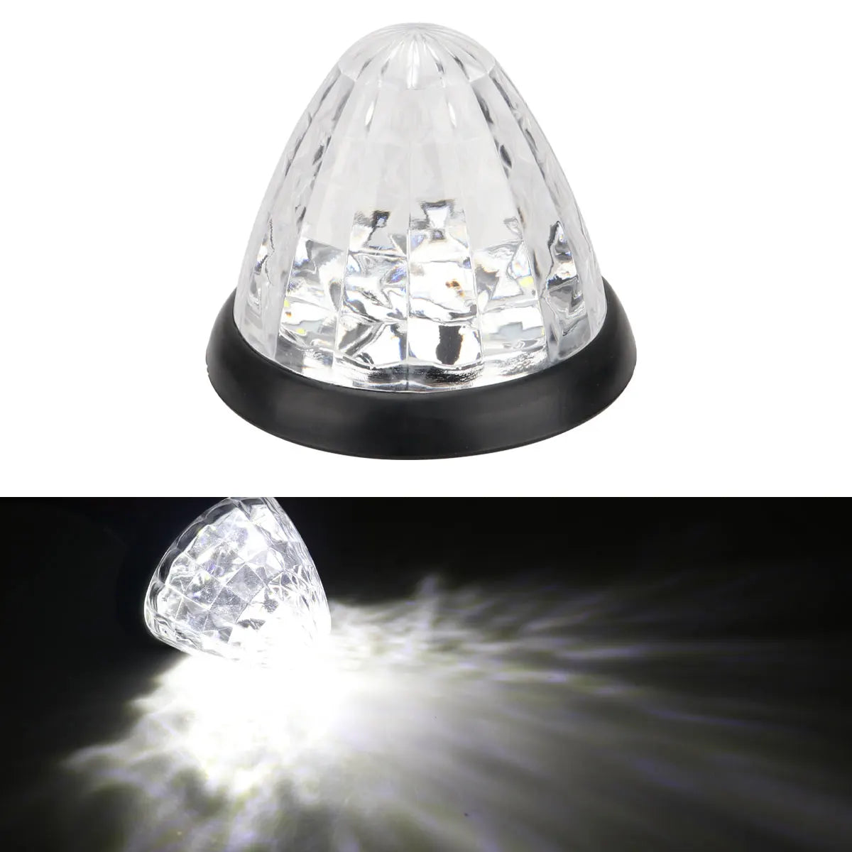 24V Truck Roof Light Warning Dome Lights for Trailer Lorry Tractor Clearance Lamp Van Side Marker Lights Amber Red White