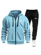 Men's Fleece Zip Tracksuit Co-ord Set