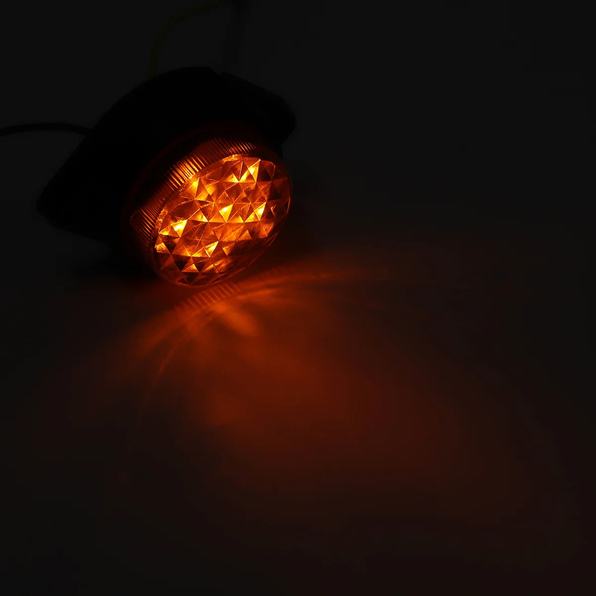 1PCS 24V Warning Light 6 LED Side Lights Clearance Trailer Orange White Red LED Truck Side Marker Lamp Truck Lorry