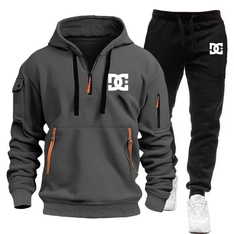 Men's Hoodie Sets for Autumn and Winter Featuring Casual Fashionable Comfortable and Personalized Jogging Suits and Sport Pan