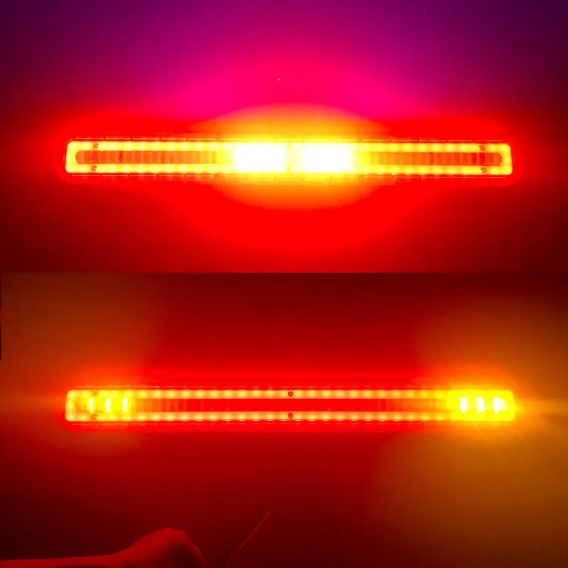 24V LED Truck Tail Flashing Light 60cm Waterproof 6D Lens High Brightness Auxiliary Brake Turn Signal Light For Semi Trailer