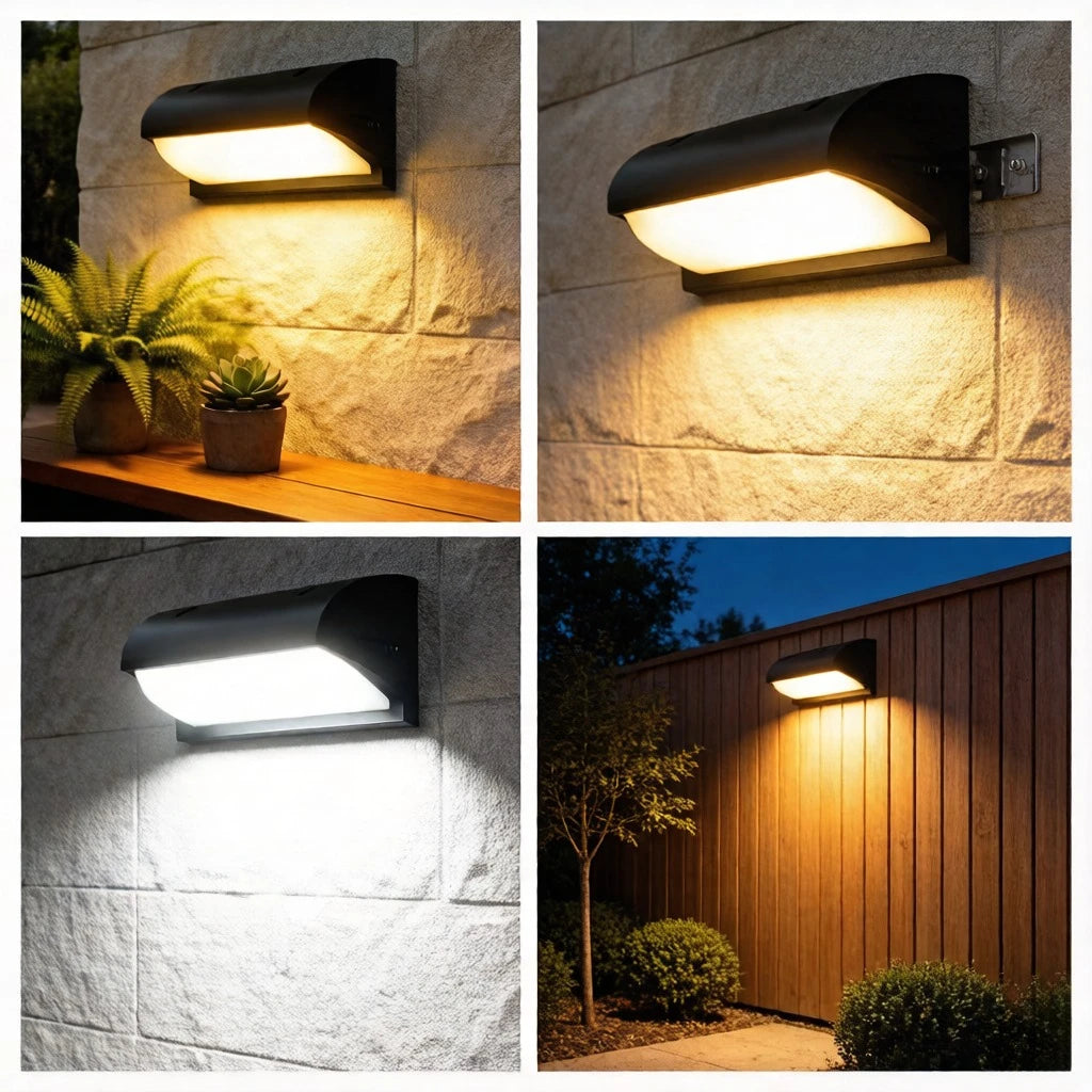 20W Motion Sensor LED Wall Light, IP65 Waterproof Outdoor Wall Lamp, PC Housing with Warm White Light for Garden Patio Security