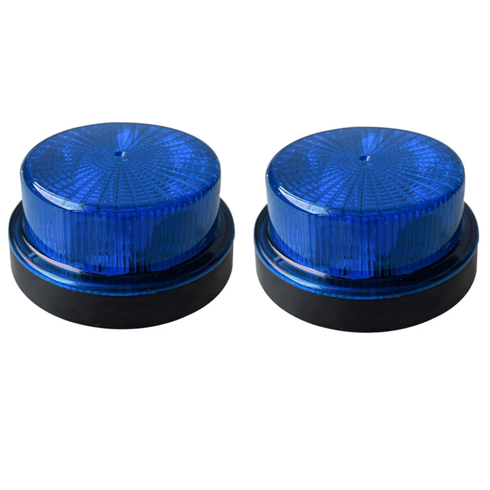 2Pcs Truck Flashing Lights 12V 24V LED Trailer Side Marker Lights Tractor Strobe Light White Amber Red Blue Green Van Bus RV
