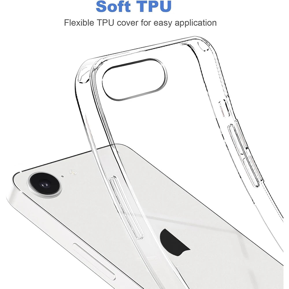 Case Clear For iPhone 16e 16 E Transparent Phone Cover Accessories