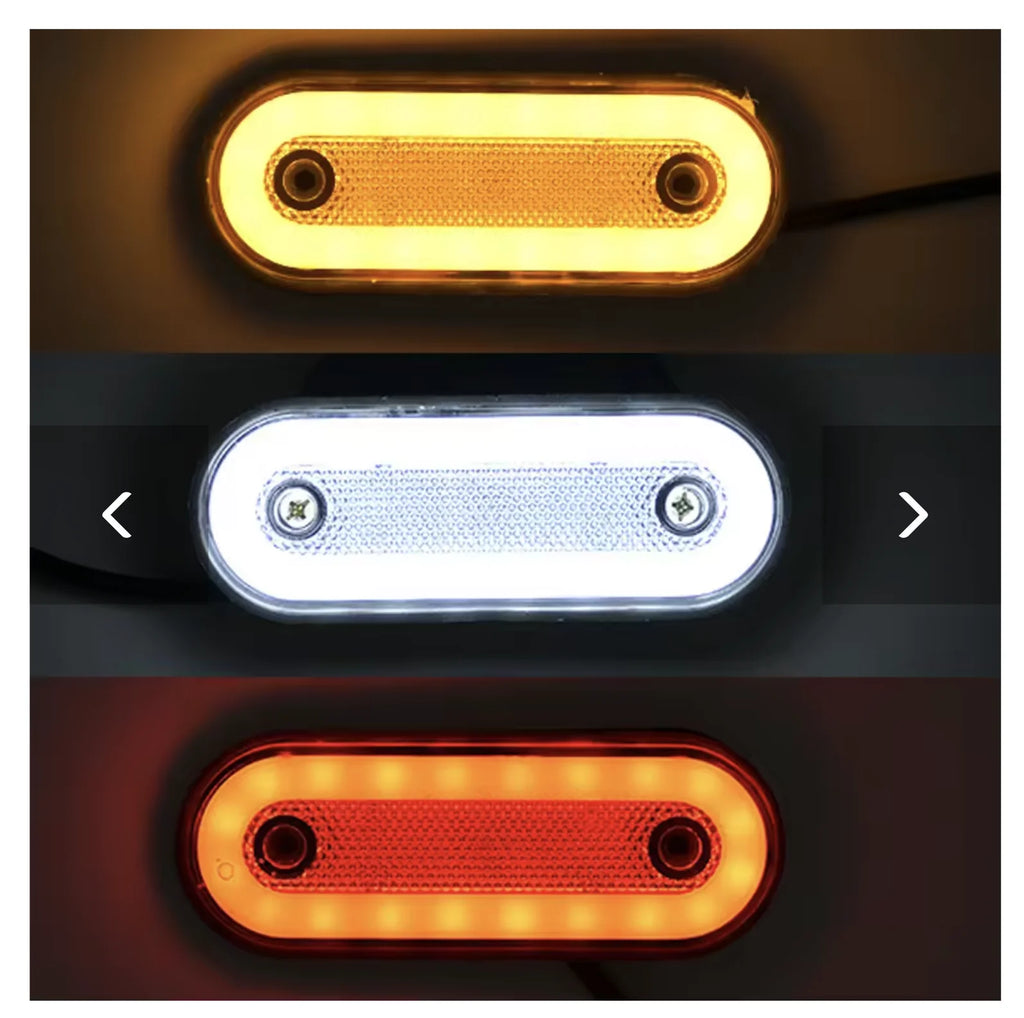 LED Side Marker Light 12V 24V Truck Clearance Lamp Tail Light Trailer Tractor Lorry Warning Parking Lamp