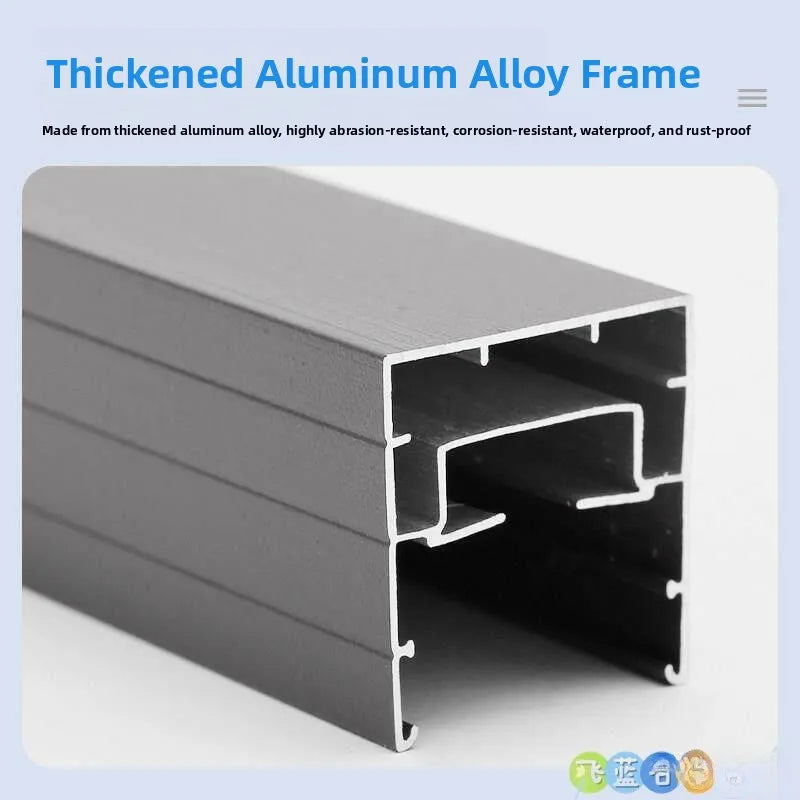 Invisible Mosquito-Proof Aluminum Alloy Sliding Door Curtain Home Entrance Screen Door Retractable Window Mesh Curtain