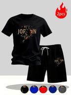 Men's Casual T-Shirt & Shorts Set