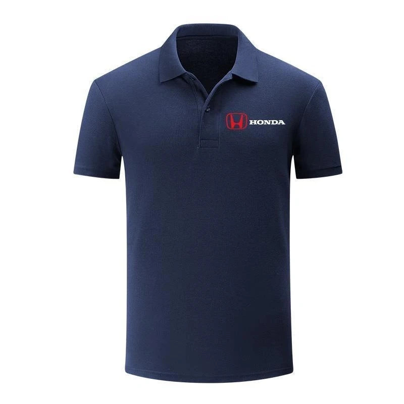 Honda Logo Men's and Women's POLO Shirts Motorcycle T-shirts Summer Tooling Work Clothes Riders Club Business Short Sleeves