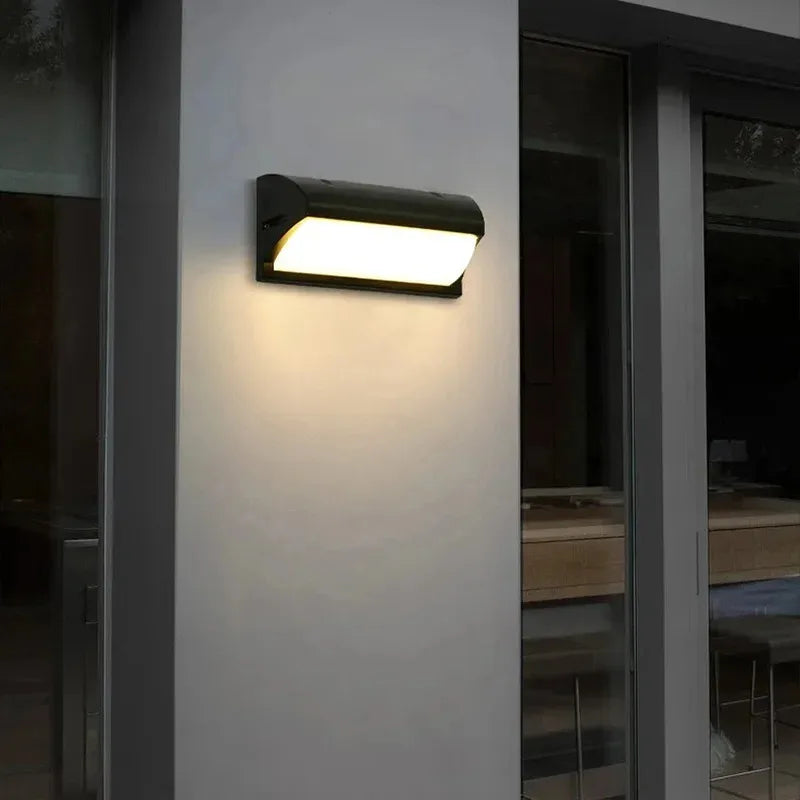 LED Lights AC85-265V Motion Sensor Light Led Outdoor Wall Light Porche Balcony Garden Courtyard Lamp Retro Living Room Bedroom