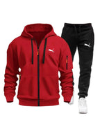 Men's Fleece Zip Tracksuit Co-ord Set