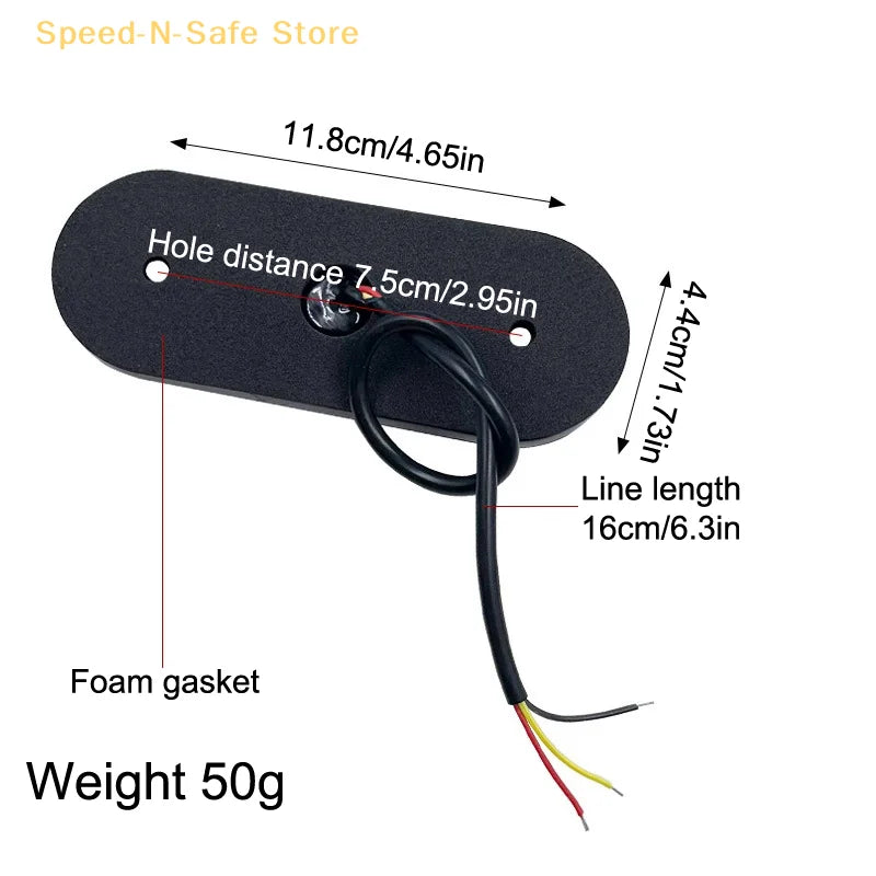 High Visibility 12V/24V LED Side Markers Flashing And Constant Light Modes For Trucks Trailers And Motorcycles