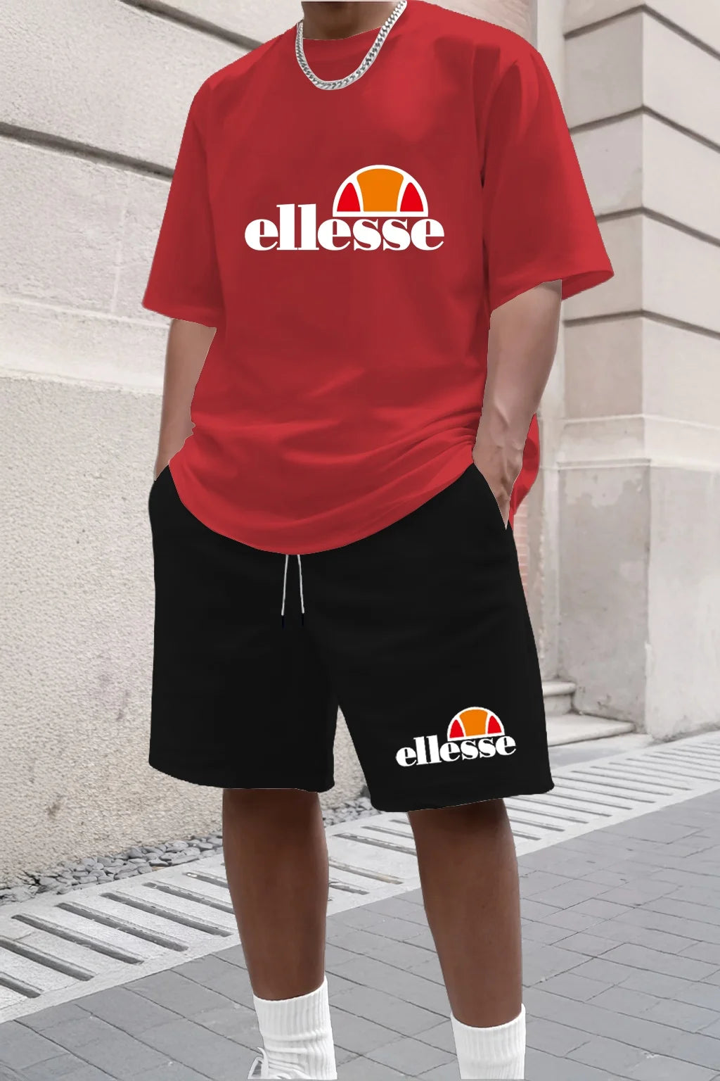 Men's Casual Summer T-Shirt & Shorts Set