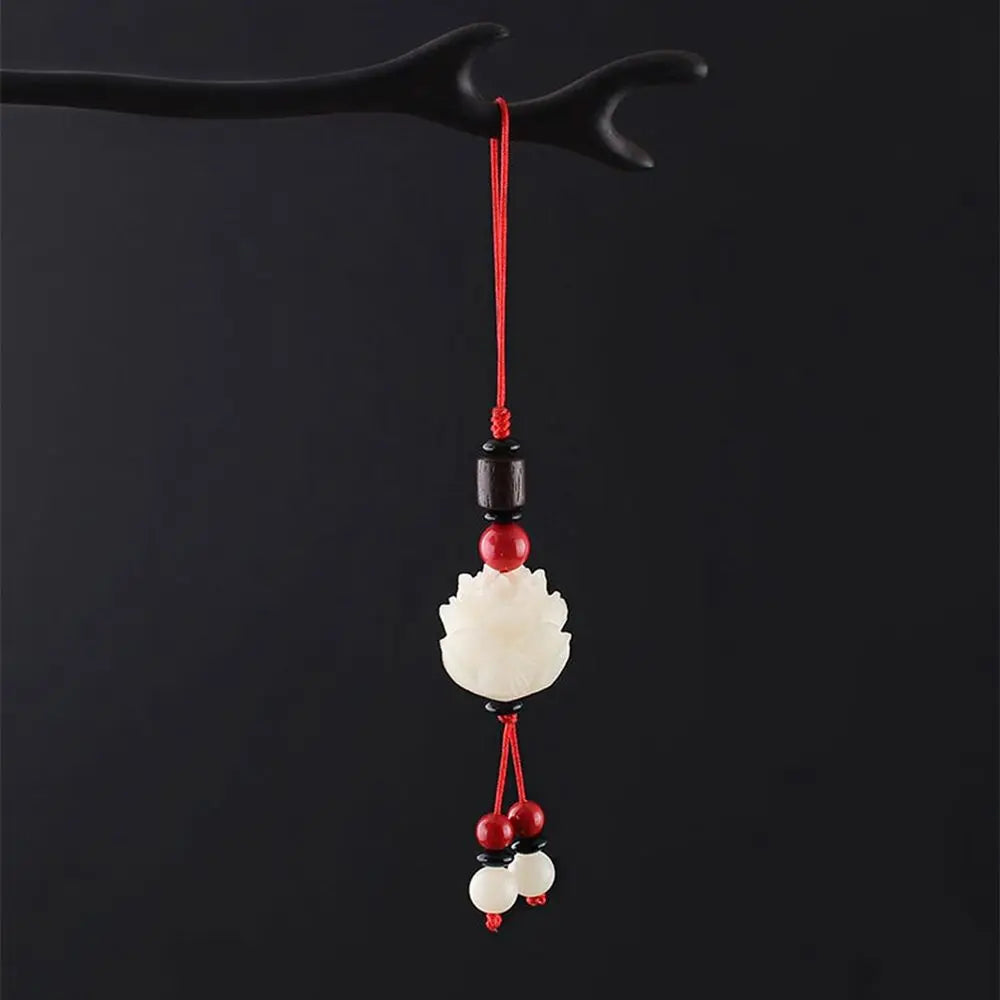 Strap Phone Accessories Chinese Style Phone Lanyard Bodhi Lotus Flower Keychain Bag Pendant Cell Phone Lanyard