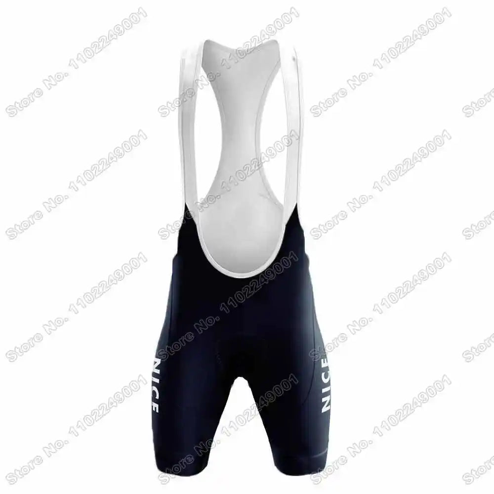 2023 Team Nice Métropole Cycling Jersey Set Men Cycling Clothing Summer Road Bike Shirts Suit Bicycle Bib Shorts MTB Maillot