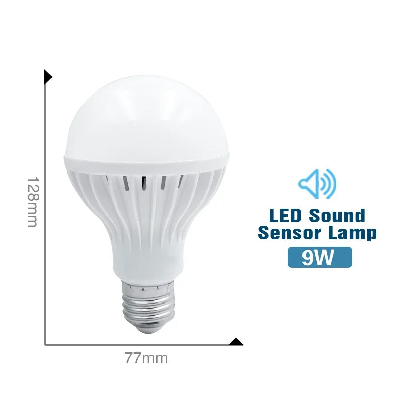 Led PIR Motion Sensor Lamp 220V 3W 5W 7W 9W 12W LED Bulb With Sound Sensor E27 Infrared Radiation Motion Detector Security Light