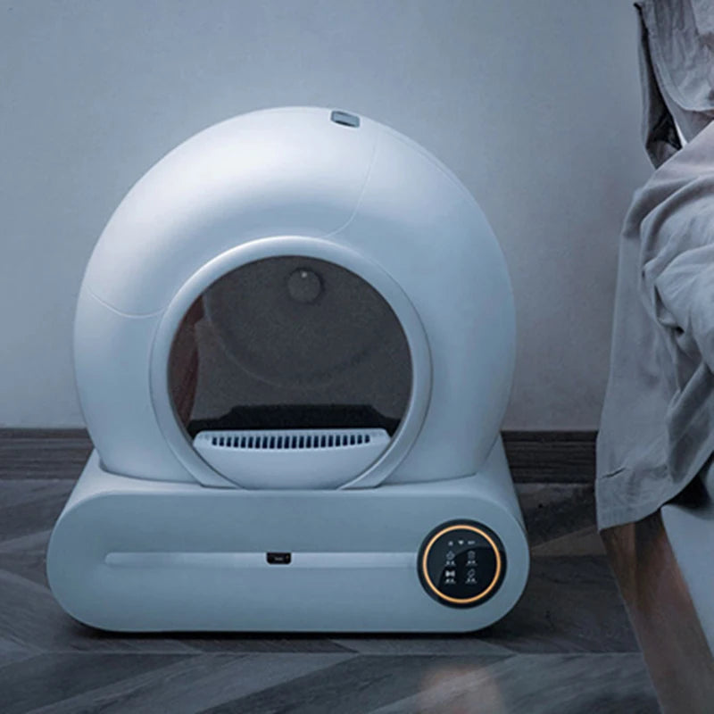Cat Litter Box 65L Intelligent Cat Toilet Fully Automatic Cleaning Closed Drum Electric Cat Toilet