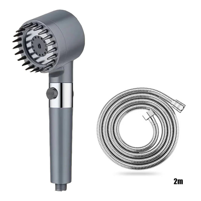 Shower Head Shower Filter with Four Modes Bathroom Accessories Head Massage Shower Accessories Shower Knobs Home Furnishings