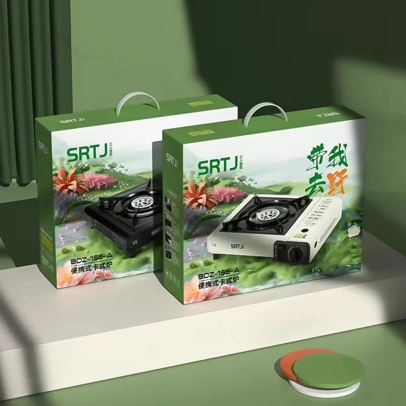 Portable Gas Stove Compact Design for Hot Pot BBQ Camping Cooking Outdoor Lightweight Cassette Stove