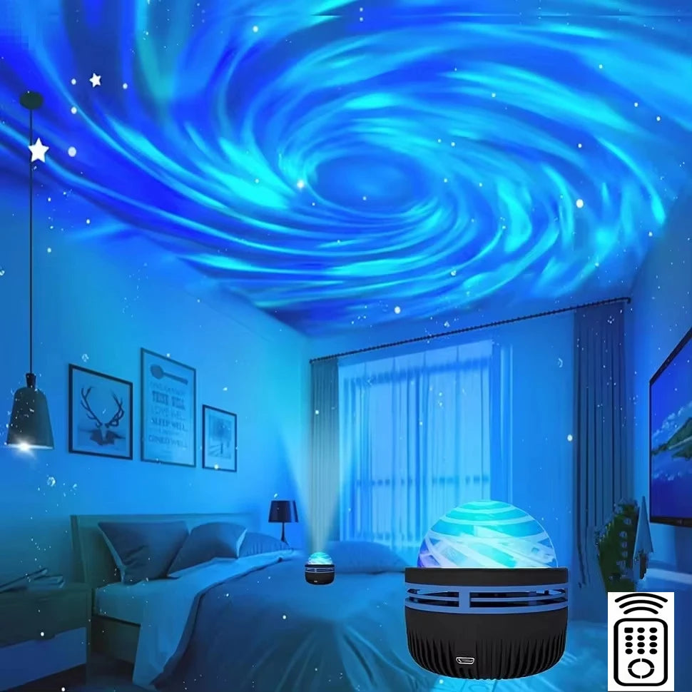 LED Galaxy Sky Projector Light — Colorful Night Light for Room Decor