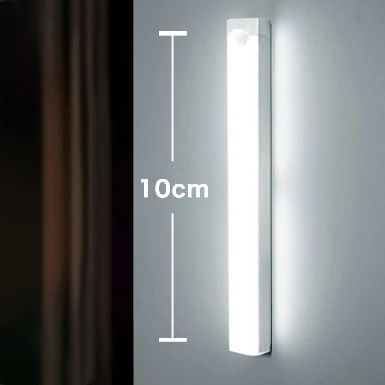 10-50cm Motion Sensor Light Night LED Lamp USB Battery Wall For Home House Room Bedroom Kitchen Wireless Decor Indoor Bathroom