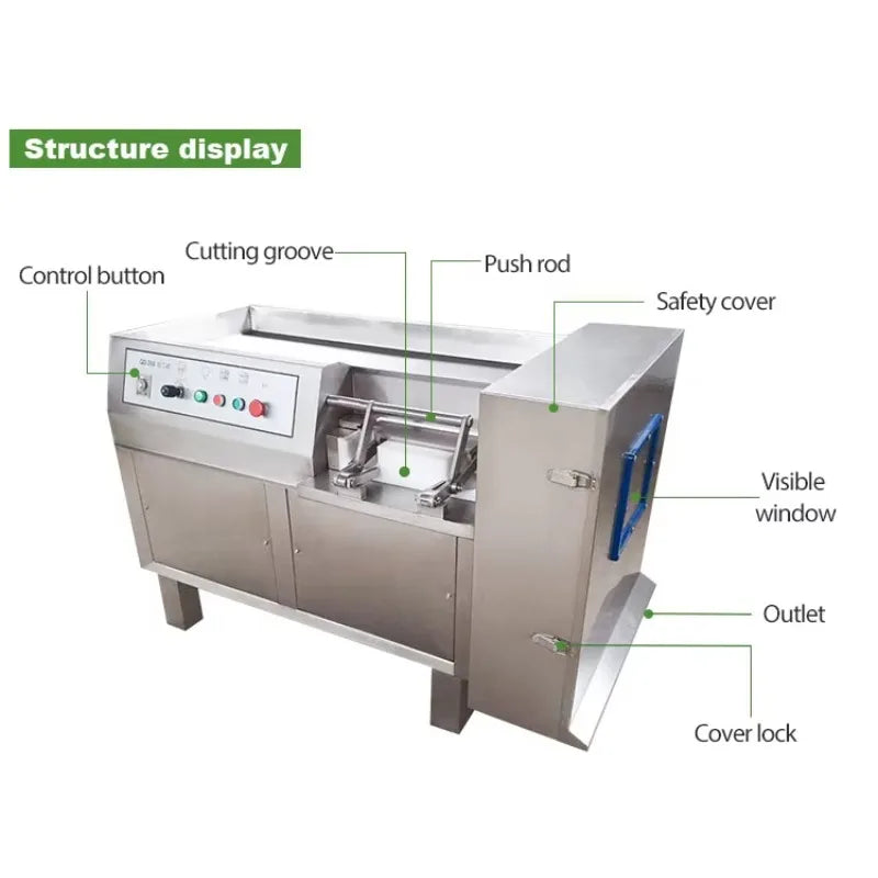 FOODLINE Customized Commercial Meat Dicer Chicken Cutting Machine Meat Dicer Cube Cutting Cube Machine Meat Processing Machine