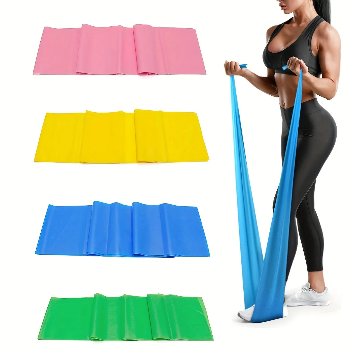 Resistance Bands for Working Out Exercise Bands Physical Therapy Outdoor Fitness Training Pilates Home Gym Stretch Elastic Band
