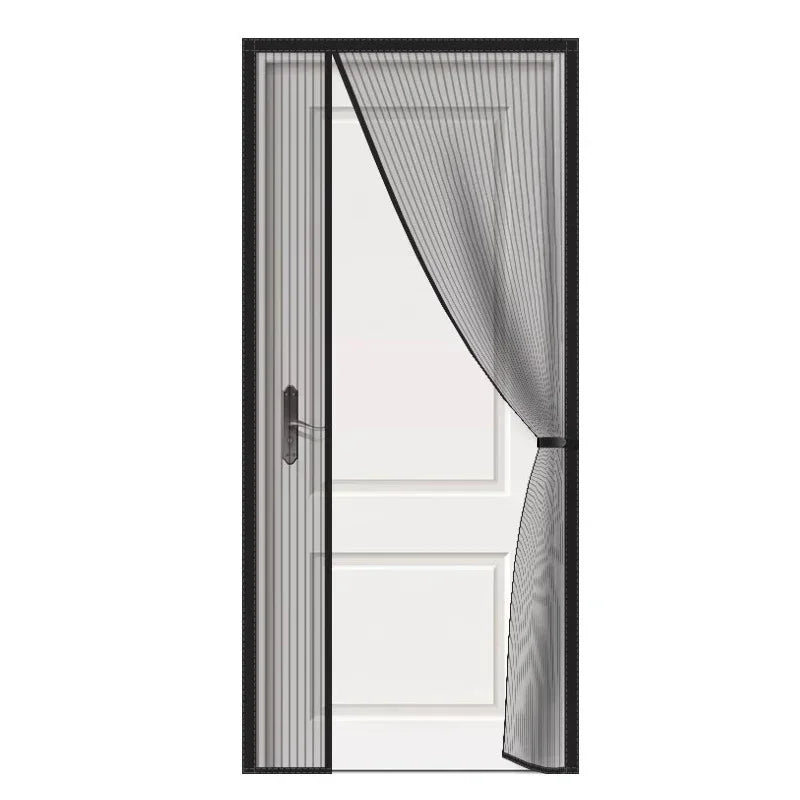 Magnetic Door Screen Custom Size Mosquito Net Curtain Fly Insect Automatic Closing Invisible Mesh For Kitchen indoor living room