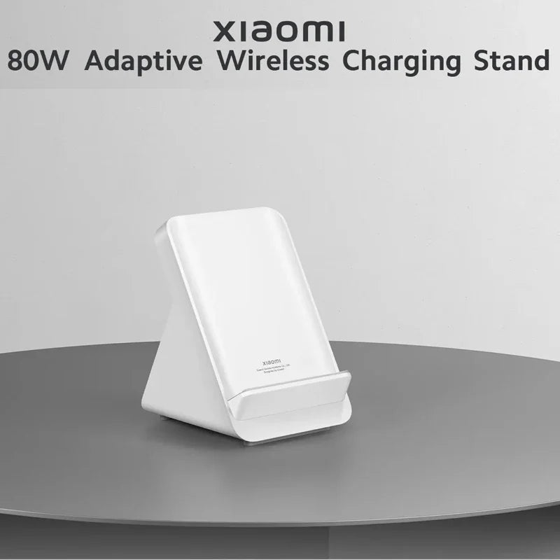 Global Version Xiaomi 80W Adaptive Wireless Charging Stand Overload Static Electricity Protection Phone Charger Wireless Charger