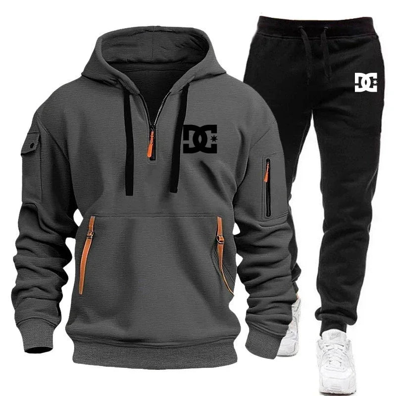 Men's Hoodie Sets for Autumn and Winter Featuring Casual Fashionable Comfortable and Personalized Jogging Suits and Sport Pan