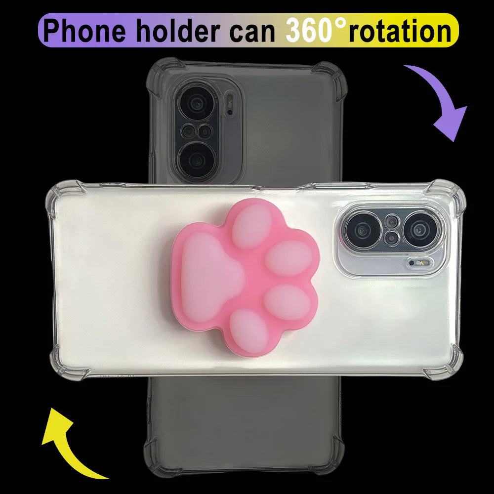 Grippopso Silicone Sockets Griptok Phone Holder Cat's Claw Finger Ring Holder Grip Stand Cellphone Accessories bracket