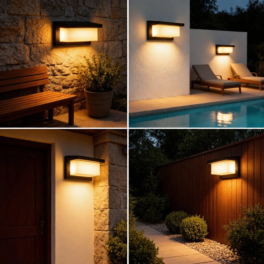 20W Motion Sensor LED Wall Light, IP65 Waterproof Outdoor Wall Lamp, PC Housing with Warm White Light for Garden Patio Security