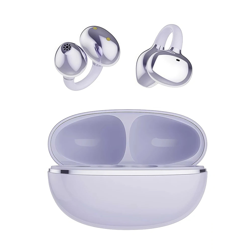 Bluetooth Clip-On Earbuds Wireless Headphones Comfortable and Stylish Clip-On Design High Quality Sound Lightweight and Portable