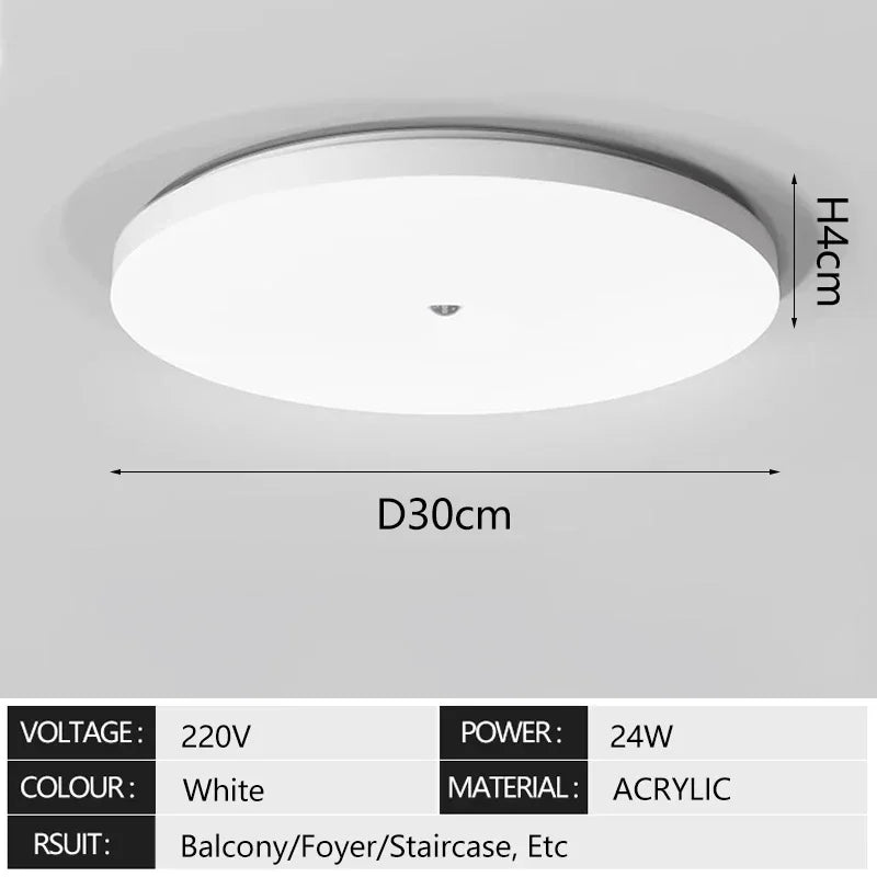 Motion Sensor LED Ceiling Light Corridor Human Infrared Sensing Night Light Ceiling Light Corridor Smart Home Lighting Lustres
