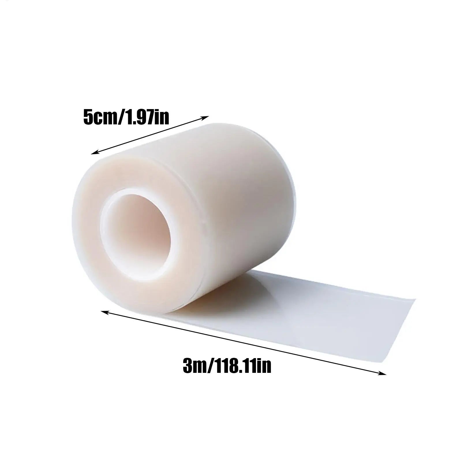 Hydrocolloid Bandages Hydrocolloid Dressing 1.96inx9.8ft Moist Patch Flexible Breathable for Toe Face Pimple Cuts Elderly Youth