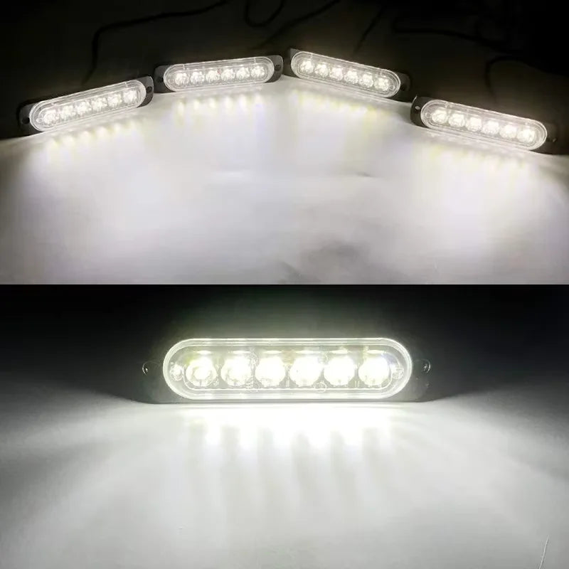 24 LED Strobe Light Wireless Car Emergency Flashing Light Car LED 12V Trailer Truck Strobos Police Warning Light Auto Diode Lamp