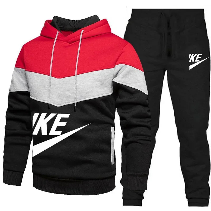 Men's Fleece Zip Hoodie & Jogger Tracksuit