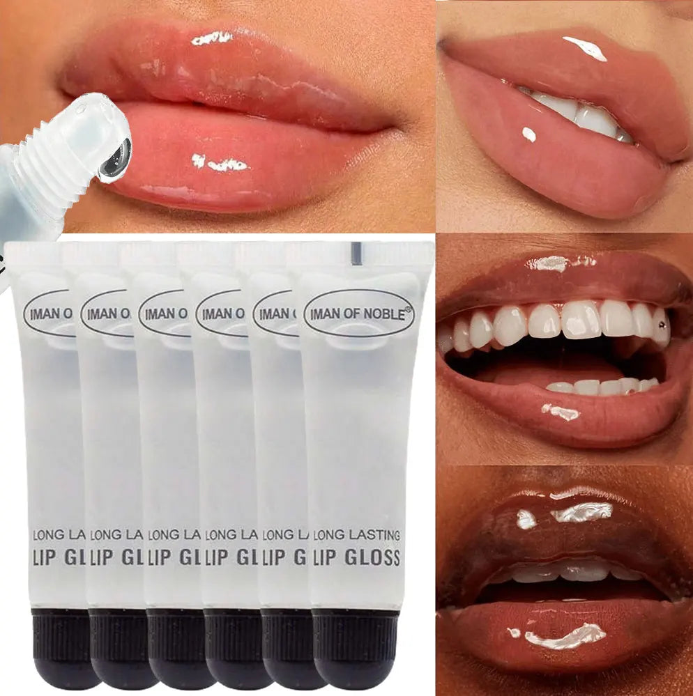 5pcs Glossy Finish Lip Gloss, Moisturizing Cream for All skin Types,Non-Sticky Hydrating Lip Oil, Long-Lasting Shine for Dry Lip