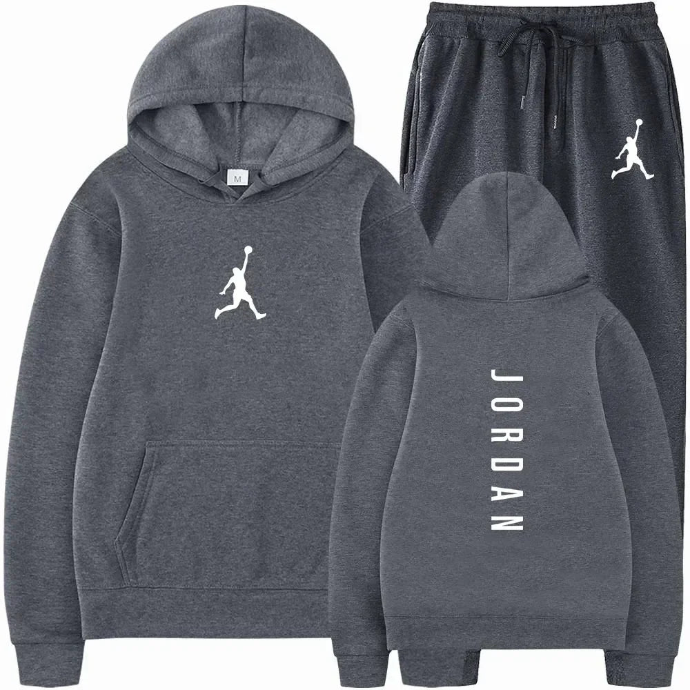 2026 New Men's High Quality Sportswear Set Spring Autumn Fashion Casual Sweatshirt And Sweatpants Two Piece Tracksuit For Fitnes