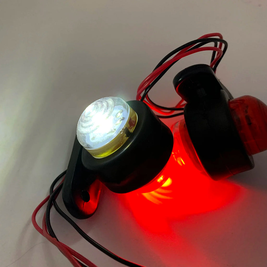 2PCS 12V 24V Truck Trailer Lights LED Side Marker Position Lamp Lorry Tractor Clearance Lamps Parking Light Red White