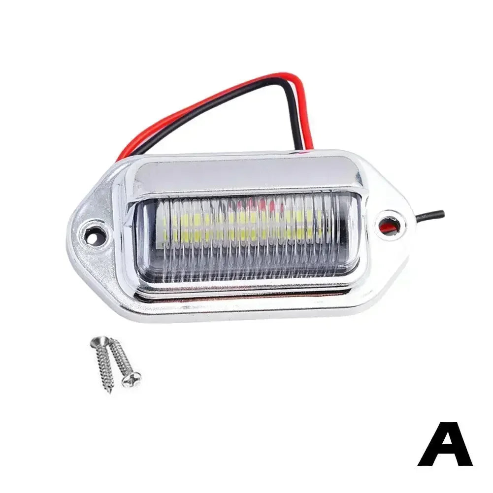 1/2pcs Truck Side Marker Lights 6 LED Bulbs 12V 24V For SUV Truck Trailer Van Tag Step Lamp Motorcycle Signal Lamp Universal
