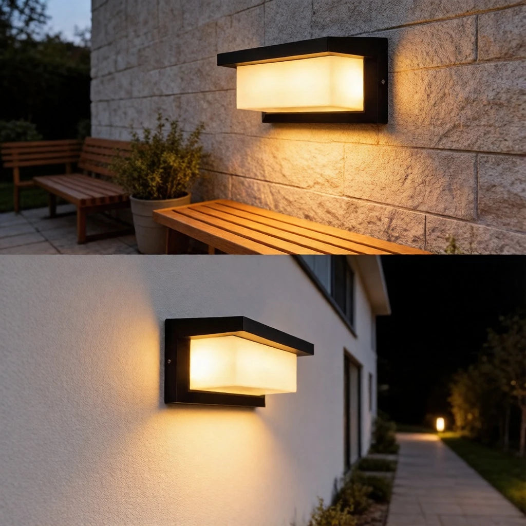 20W Motion Sensor LED Wall Light, IP65 Waterproof Outdoor Wall Lamp, PC Housing with Warm White Light for Garden Patio Security