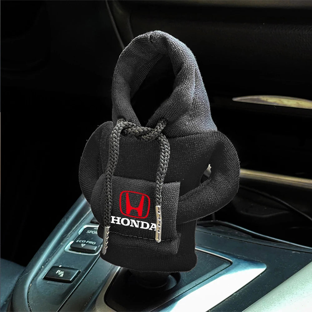 Hoodie Car Gear Shift Knob Cover Handle Change Lever Sweatshirt Cover For Honda Accord Civic CR-V Fit Jazz Odyssey Accessories