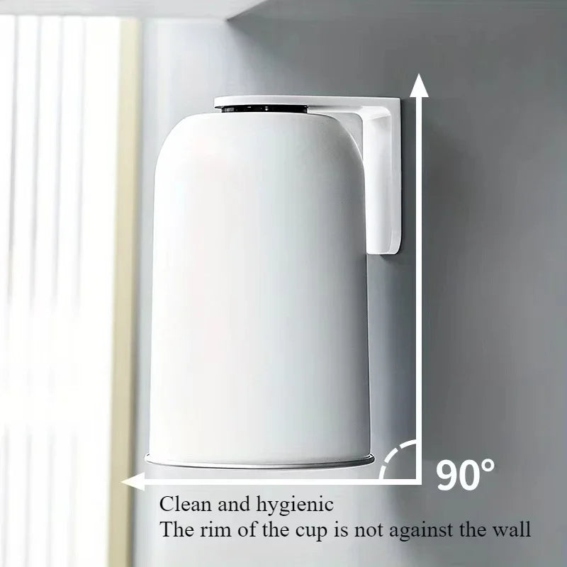 Magnetic Mouthwash Cup 304 Stainless Steel Tooth Brushing Cups Wall Mounted No Punching Household Water Cup Large Capacity양치컵